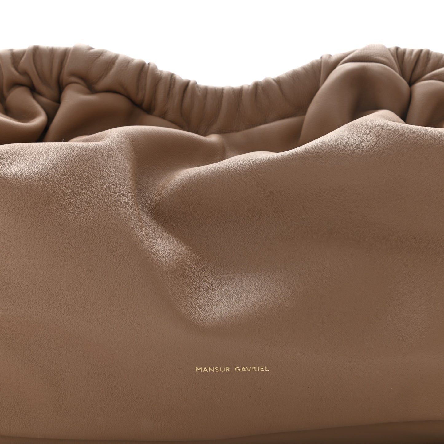 Lambskin Cloud Clutch Biscotto