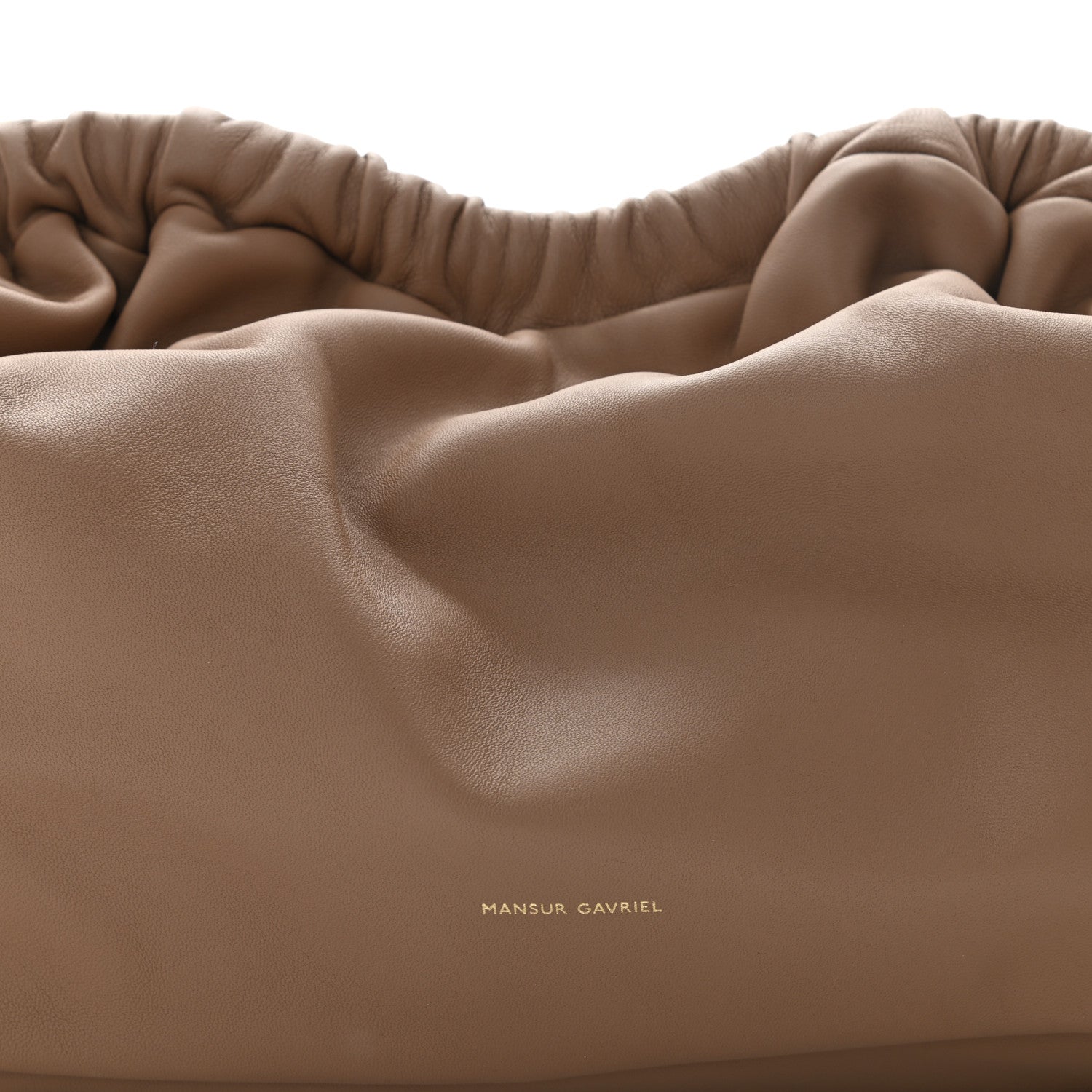 Mansur Gavriel Lambskin Cloud Clutch Biscotto 7 of 9