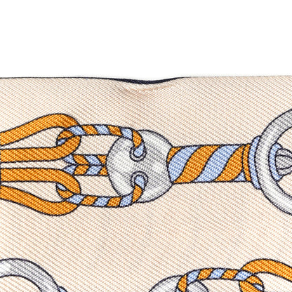 Hermes Silk Harnais En Rosace Twilly Creme Ciel Ocre 6 of 6