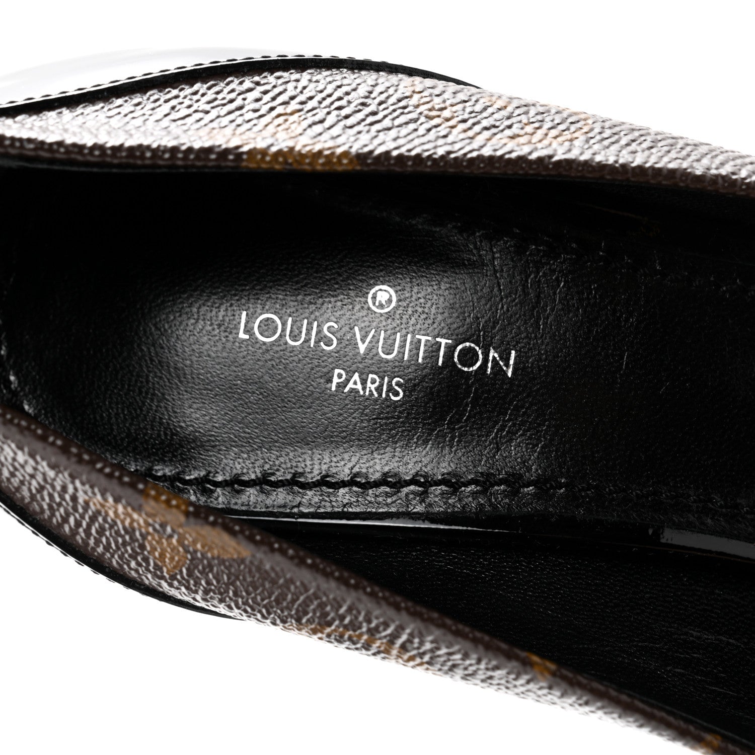 Louis Vuitton Monogram Cherie Pumps 35 Black 7 of 8