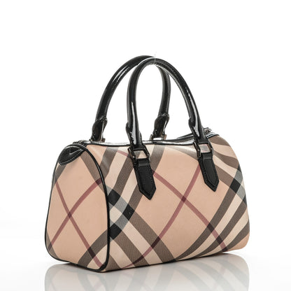 Burberry Nova Check Small Chester Bowling Bag Black 3 of 8