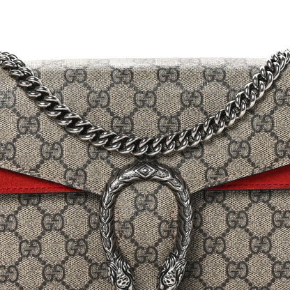 Gucci GG Supreme Monogram Small Dionysus Shoulder Bag Red 9 of 15
