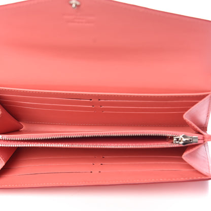 Louis Vuitton Vernis Rayures Sarah Wallet NM Poppy 5 of 6