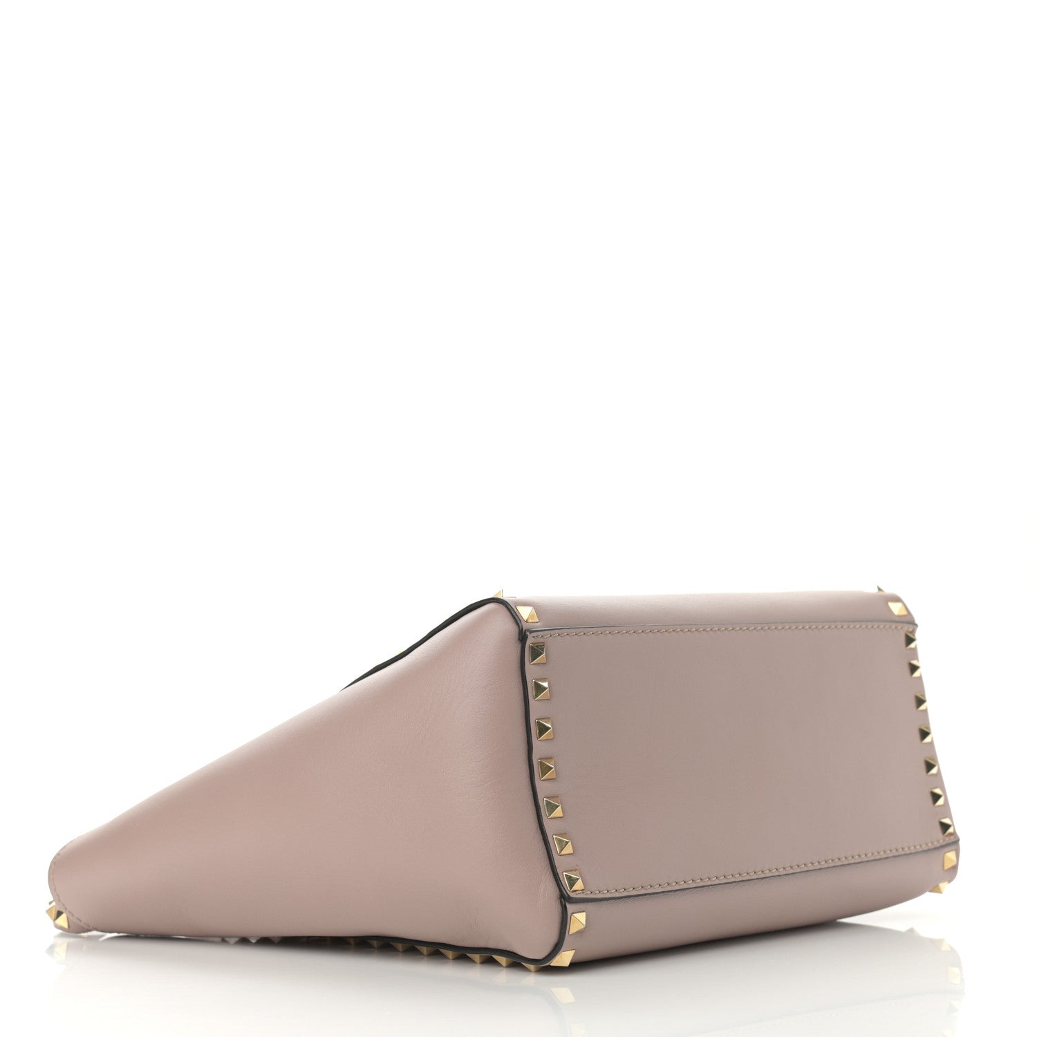 Valentino Garavani Vitello Rockstud Double Handle Tote Poudre 4 of 10