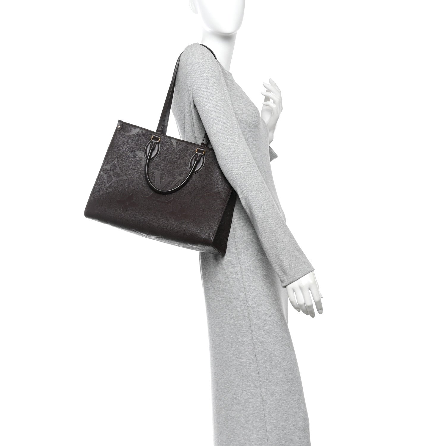 Louis Vuitton Empreinte Monogram Giant Onthego MM Chocolate 2 of 9