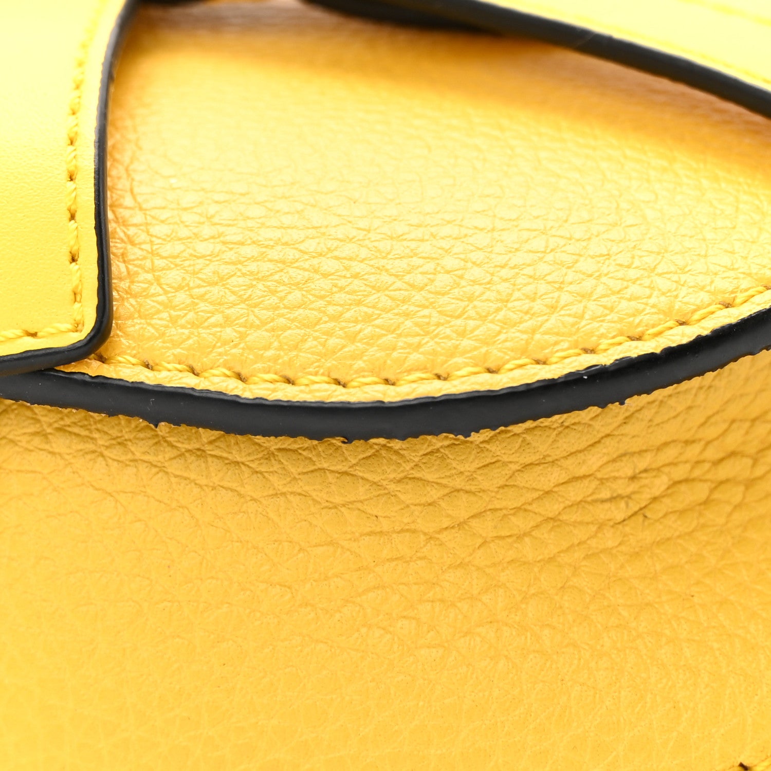 Loewe Grained Calfskin Mini Gate Crossbody Bag Yellow 11 of 14