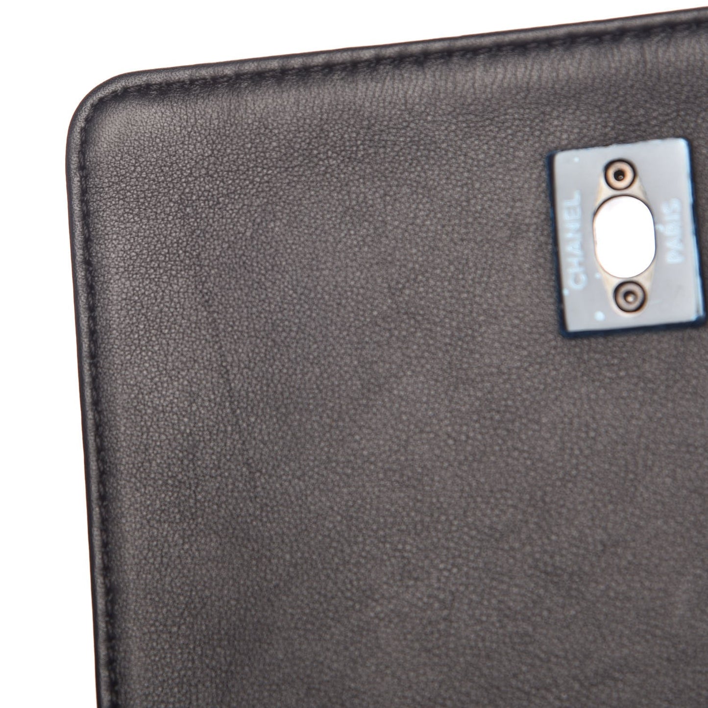 Calfskin Mini Propeller Flap Black