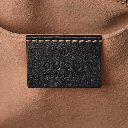 Gucci Calfskin Matelasse Small GG Marmont Chain Shoulder Bag Black 7 of 13