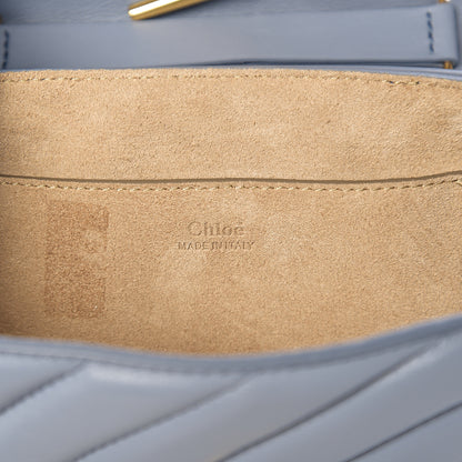 Chloe Calfskin Quilted Mini Drew Bijou Shoulder Bag Washed Blue 5 of 9