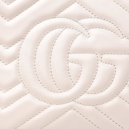 Gucci Calfskin Matelasse Small GG Marmont Chain Shoulder Bag White 11 of 16