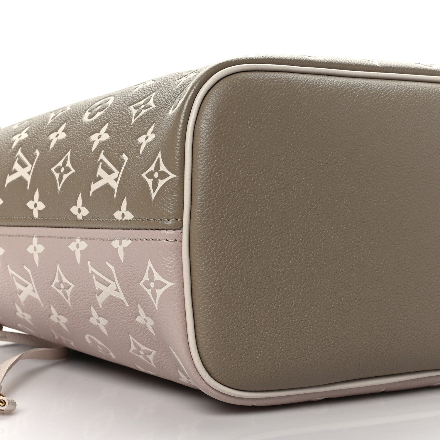 Louis Vuitton Empreinte Monogram Spring In The City Neverfull MM Kaki Beige Cream 8 of 9