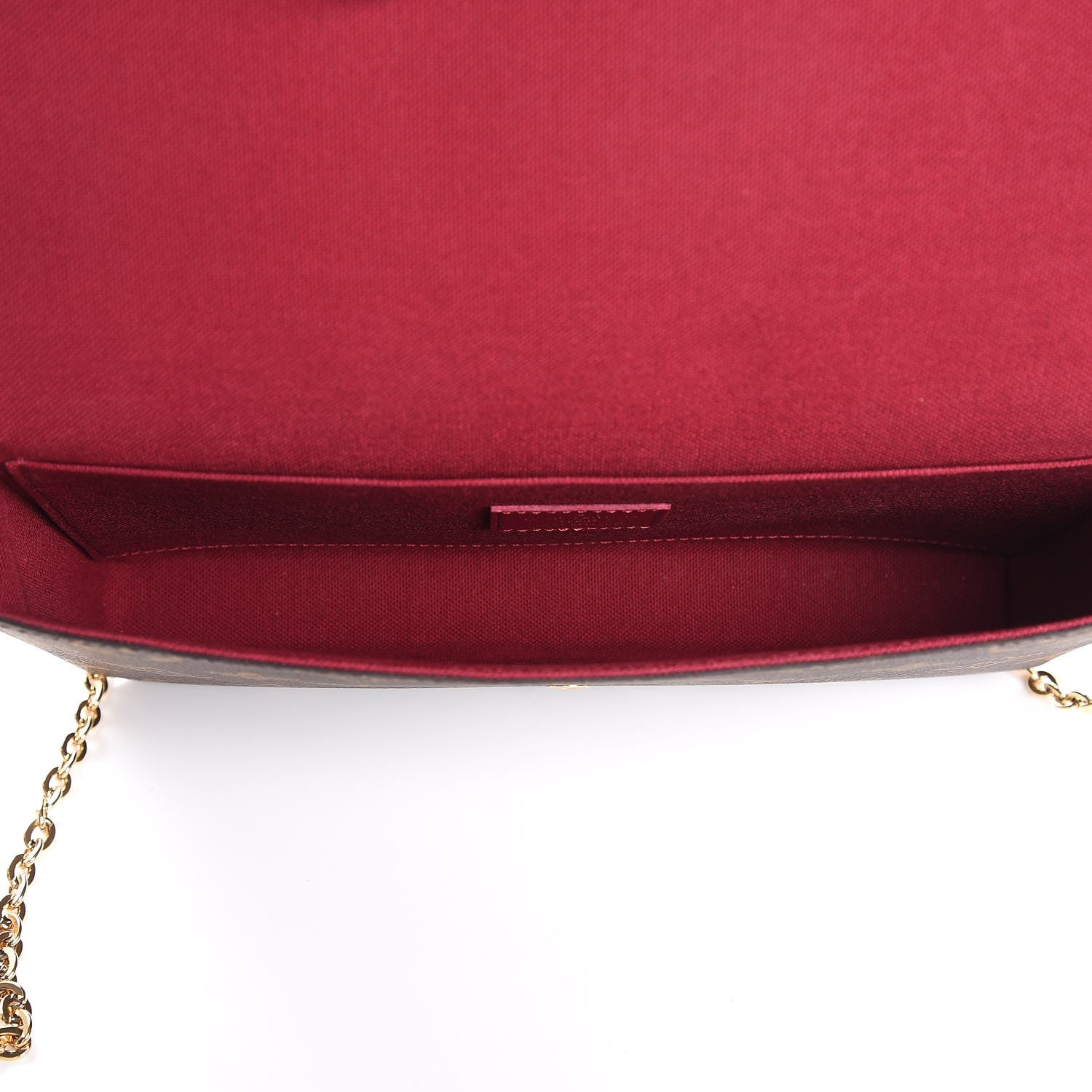 Louis Vuitton Monogram Pochette Felicie Chain Wallet Fuchsia 5 of 9