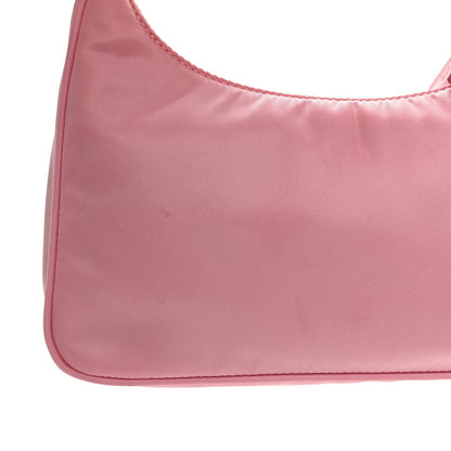 Prada Tessuto Nylon Saffiano Mini Re-Edition 2000 Bag Rosa 12 of 12