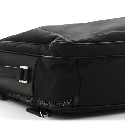 Prada Tessuto Nylon Saffiano Briefcase Black 11 of 12