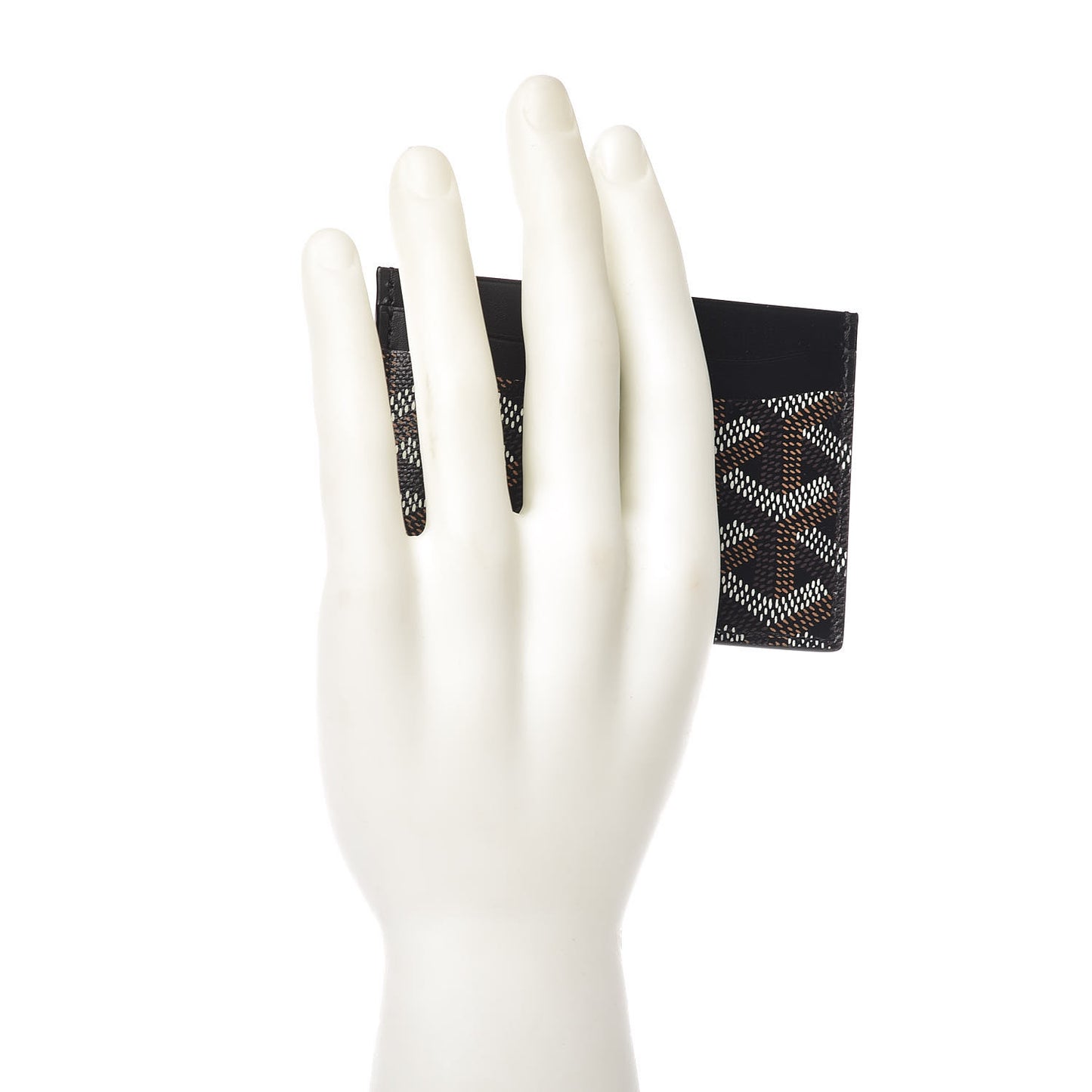 Goyardine Saint Sulpice Card Holder Black