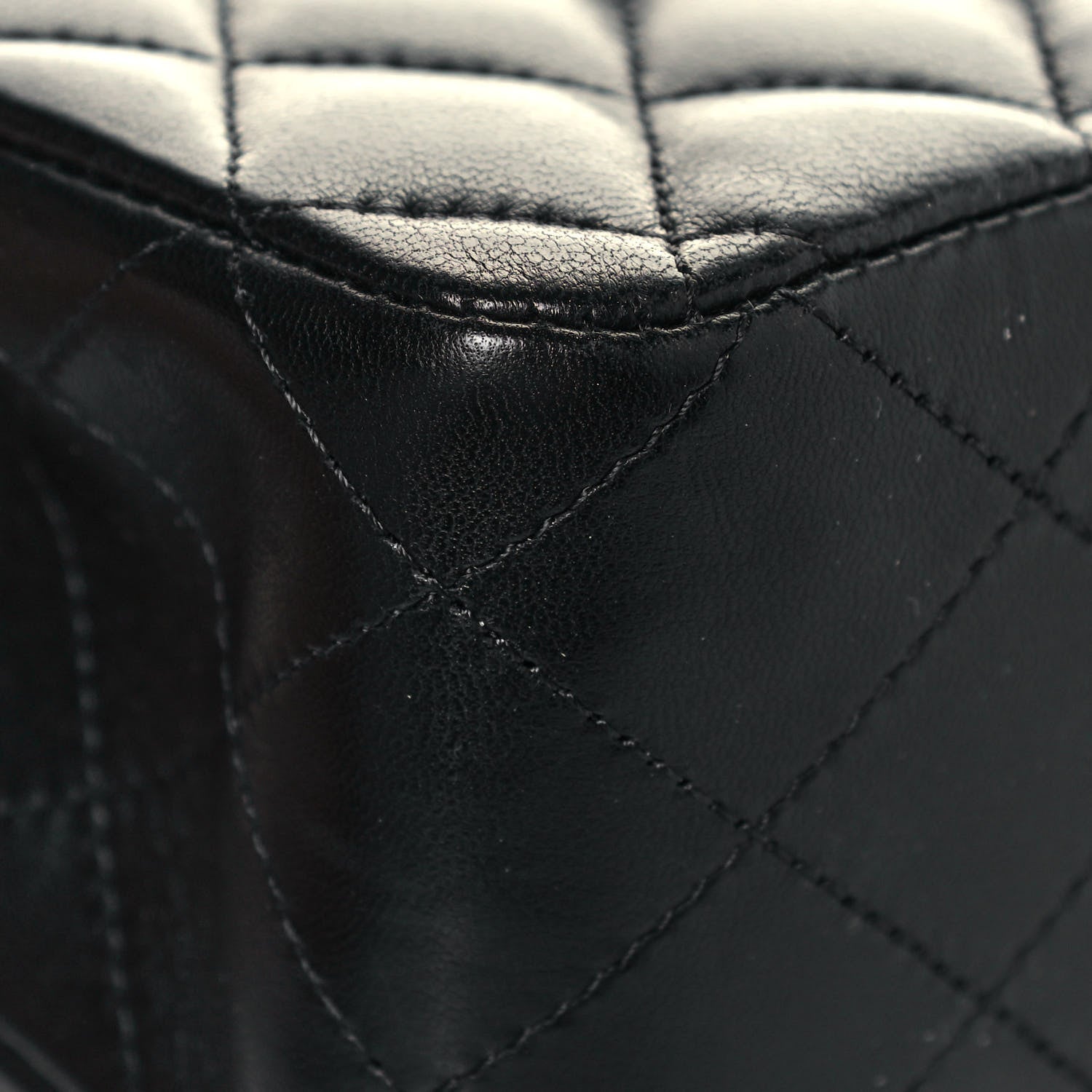 Chanel Lambskin Quilted Medium Double Flap Black 11 of 16