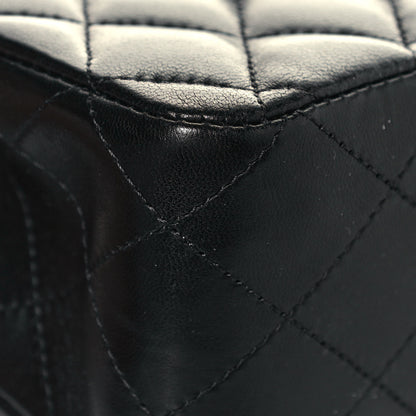 Chanel Lambskin Quilted Medium Double Flap Black 11 of 16