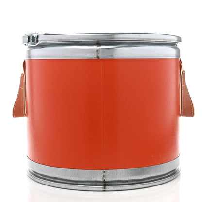 Hermes Kraft Paper Metal Canvas Smallbox Box Feu 3 of 22