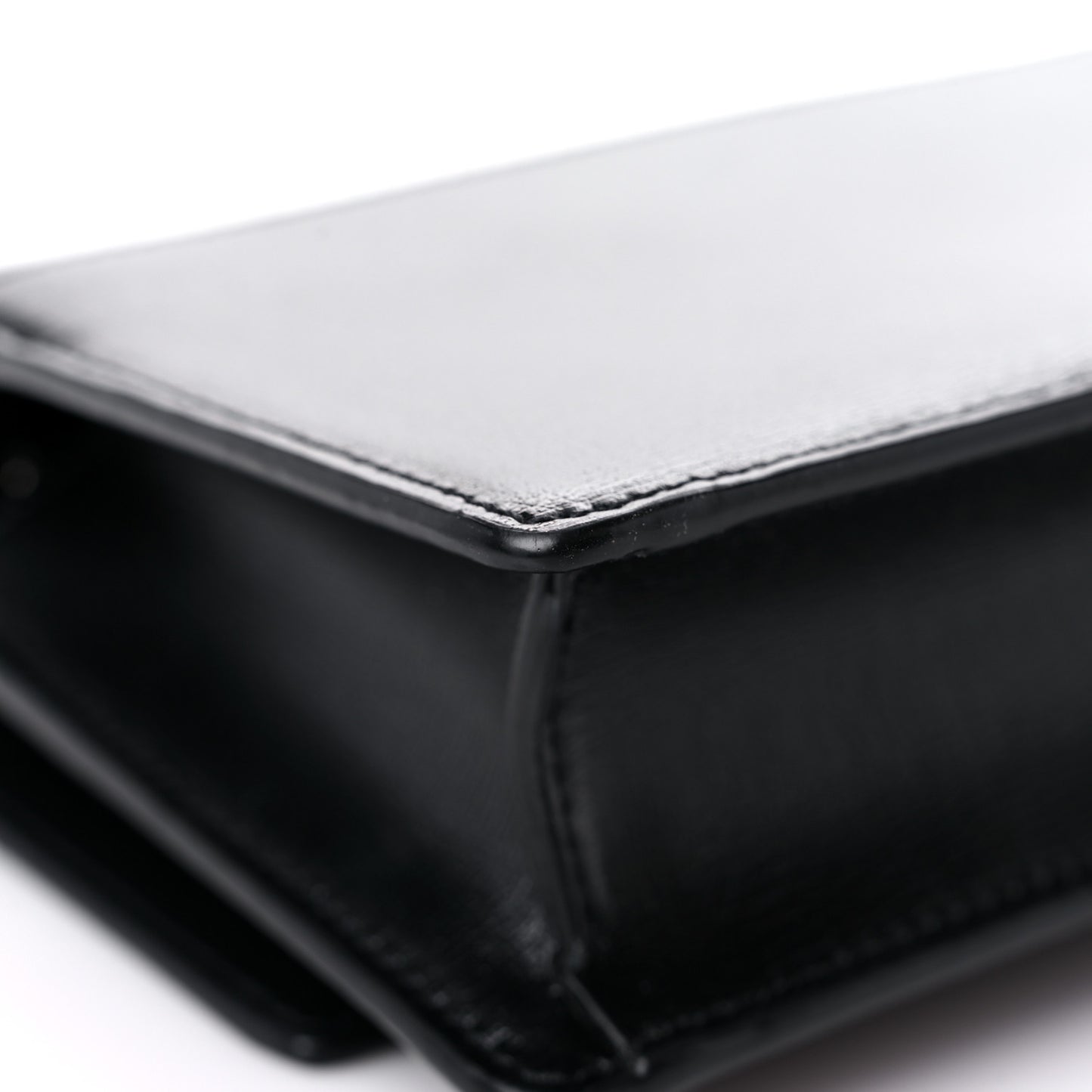 Calfskin Monogram Sunset Chain Wallet Black