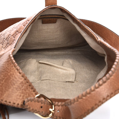 Gucci Guccissima Old Libeccio Medium New Jackie Hobo Old Naturale 6 of 10