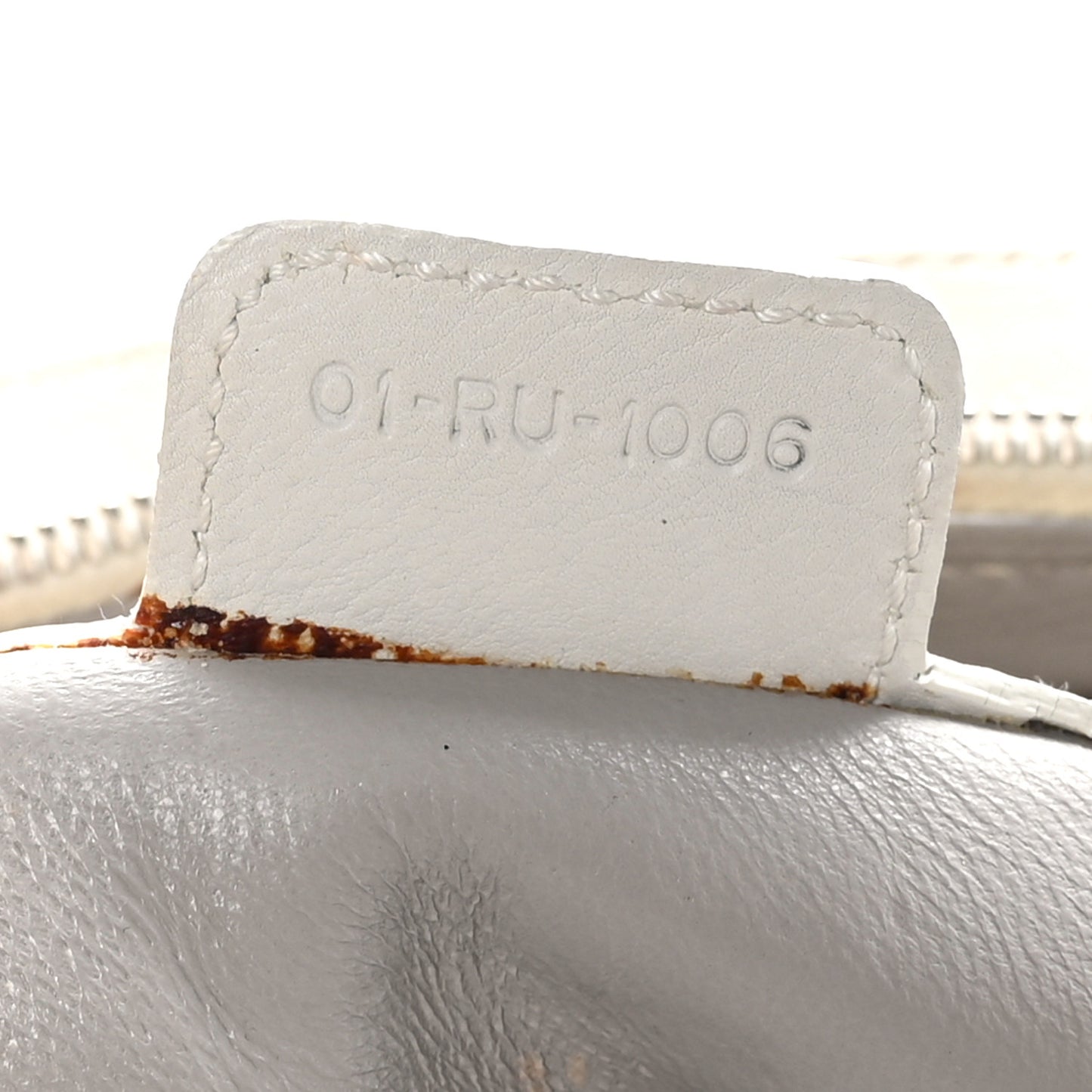 Calfskin My Dior Frame Pocket Satchel White