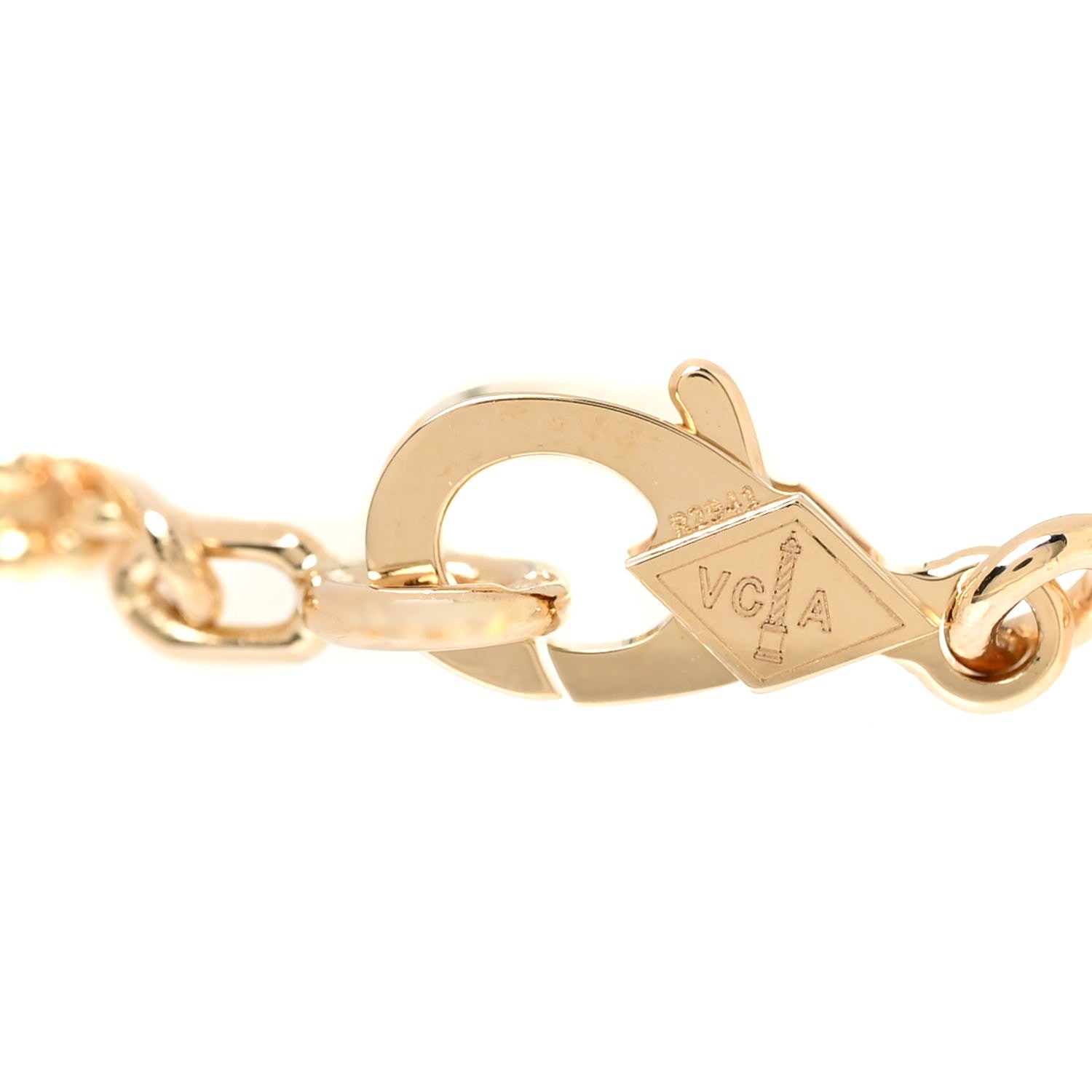 Van Cleef & Arpels 18K Yellow Gold 5 Motifs Guilloche Vintage Alhambra Bracelet 3 of 4