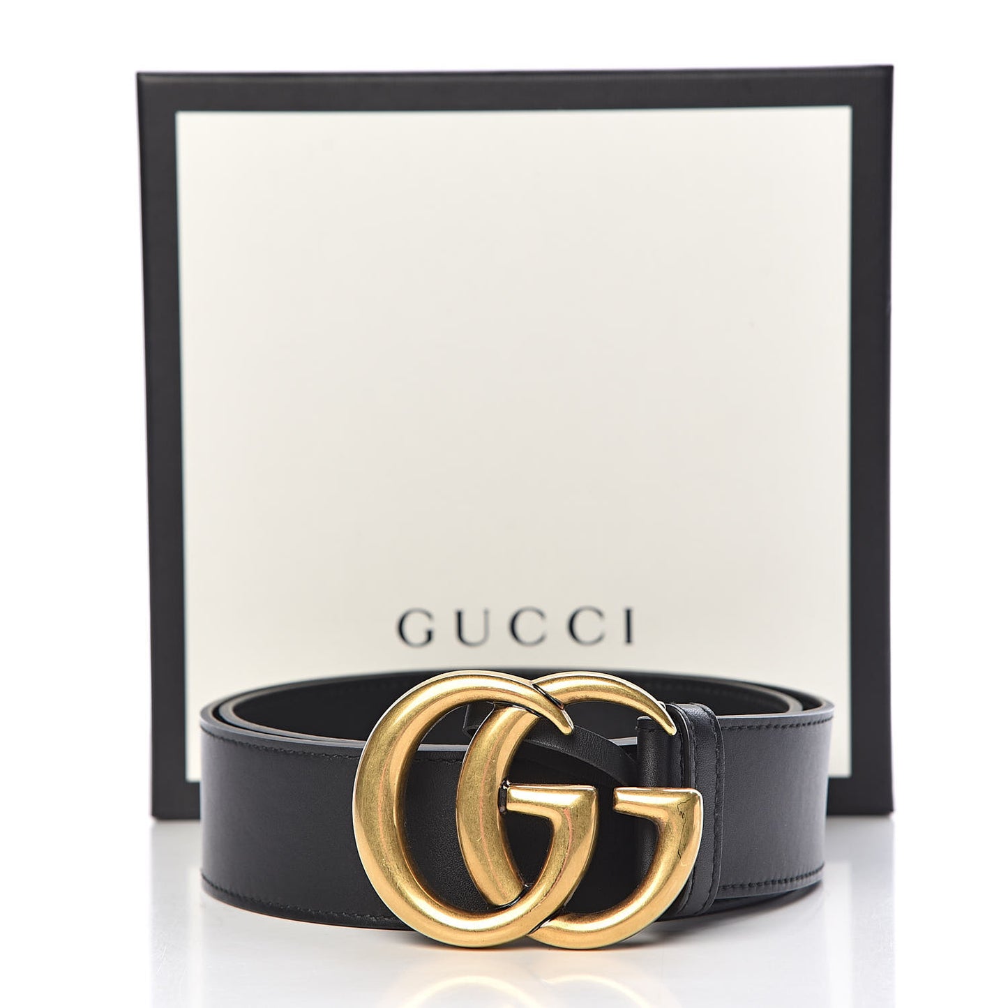Calfskin Double G 40mm Belt 80 32 Black