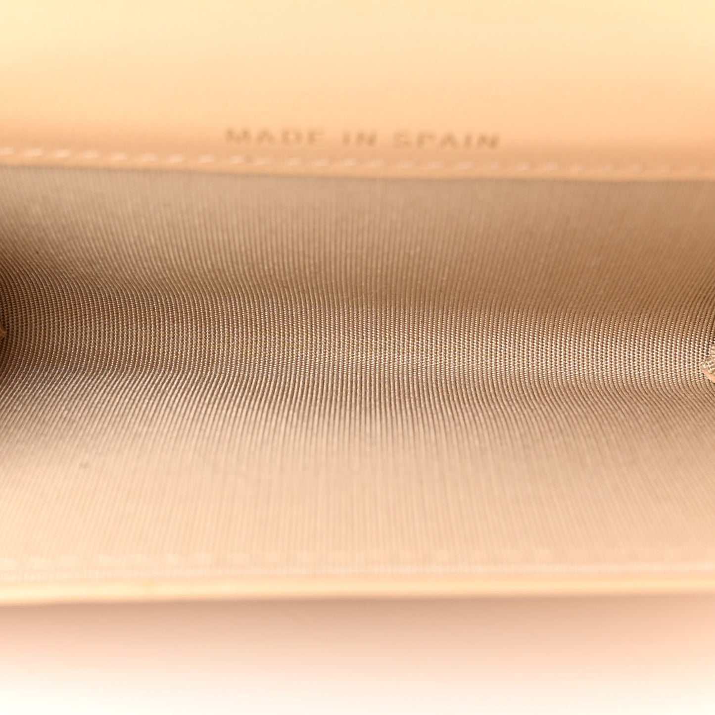 Lambskin Quilted Chanel 19 Flap Card Holder Beige