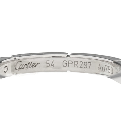 Cartier 18K White Gold 2.5mm Maillon Panthere Wedding Band Ring 54 6.75 4 of 4