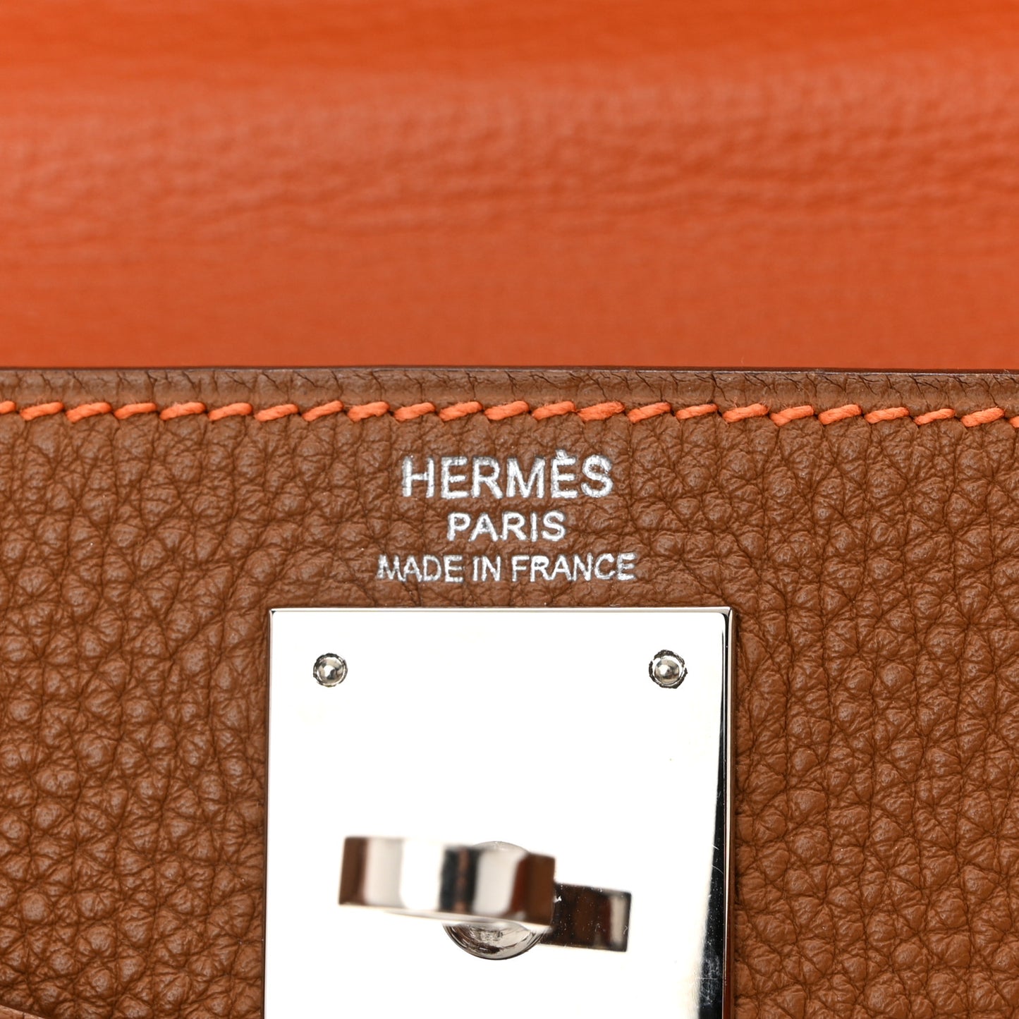 Togo Kelly Retourne 28 Gold Orange