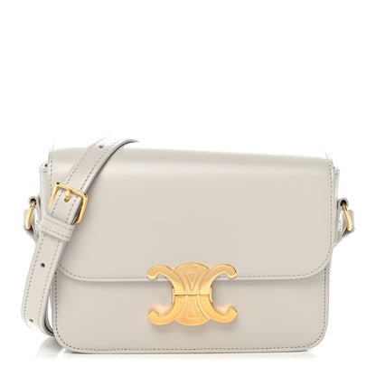 Celine Shiny Calfskin Teen Triomphe Chalk 1 of 13