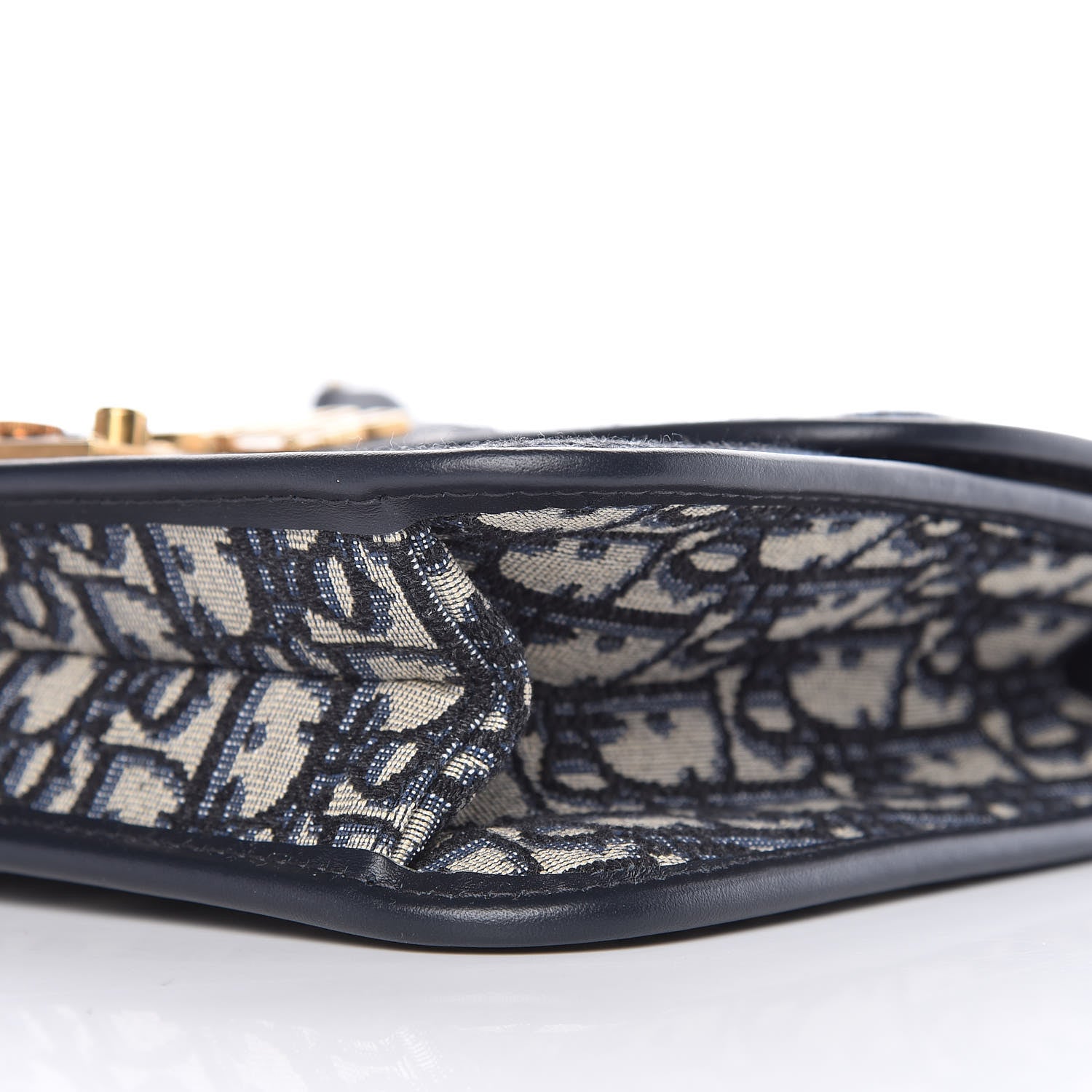 Christian Dior Oblique DiorAddict Flap Bag Navy Blue 10 of 12