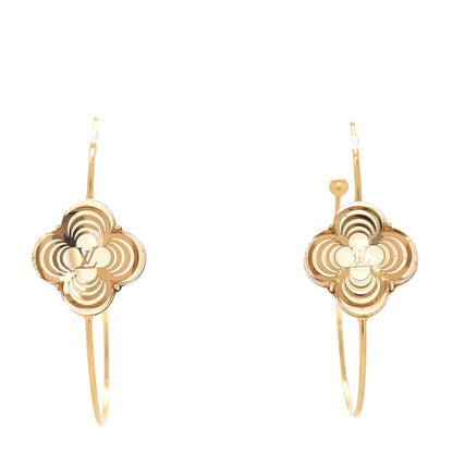 Louis Vuitton A La Folie Hoop Earrings Gold 1 of 3