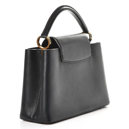 Louis Vuitton Taurillon Capucines PM Black 3 of 7
