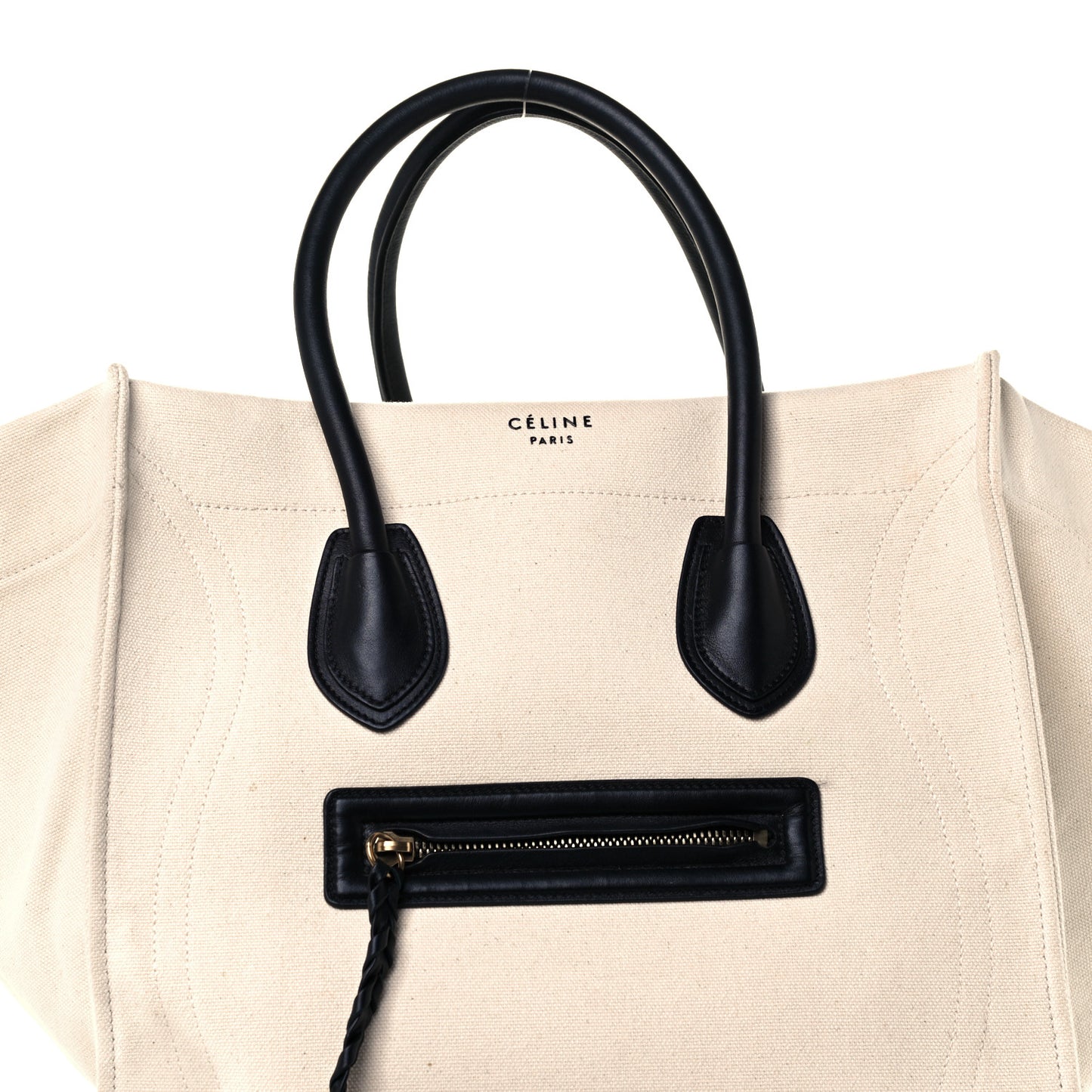Cotton Canvas Medium Phantom Luggage White