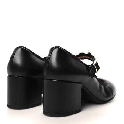 Chanel Lambskin Mary Jane Charm Pumps 39 Black 4 of 7