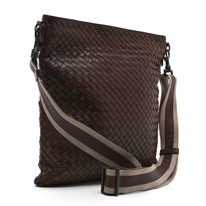 Bottega Veneta Nappa Intrecciato VN Crossbody Messenger Bag Brown 3 of 11