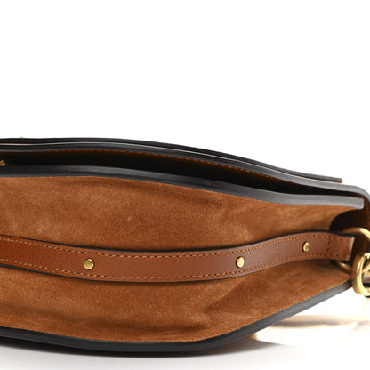 Chloe Calfskin Suede Medium Nile Bracelet Bag Caramel 9 of 14