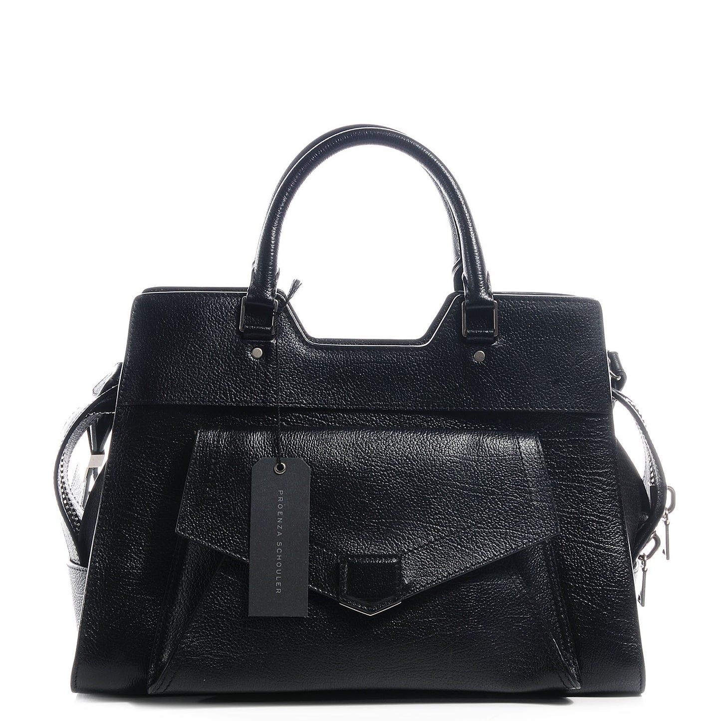Leather PS13 Small Satchel Black