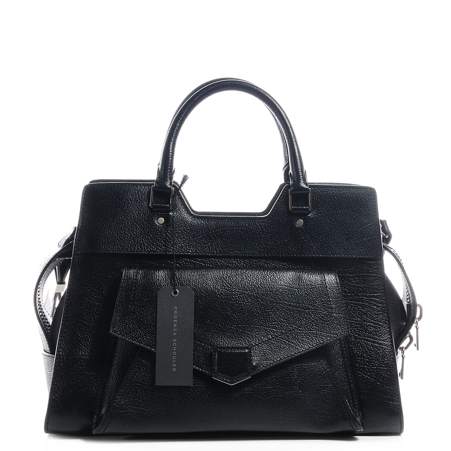 Proenza Schouler Leather PS13 Small Satchel Black 1 of 12