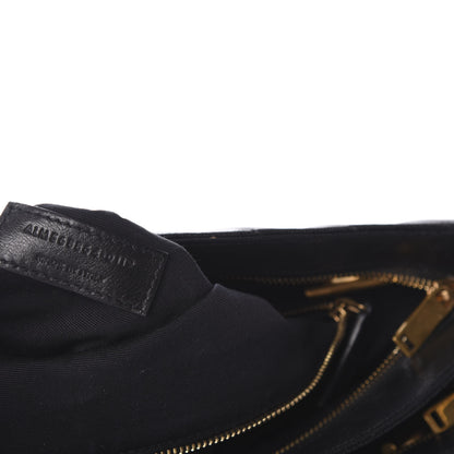 Saint Laurent Grain De Poudre Matelasse Chevron Medium Tribeca Shopping Bag Black 9 of 13