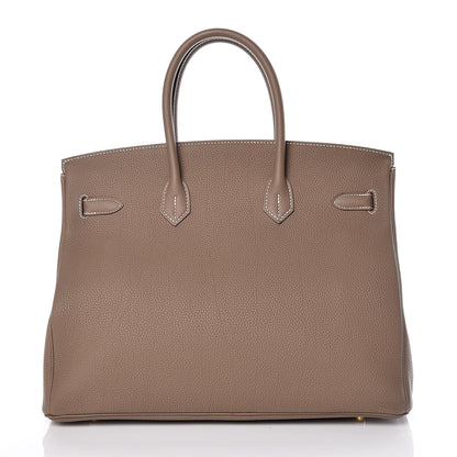 Hermes Togo Birkin 35 Etoupe 4 of 32