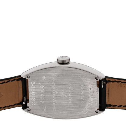 Franck Muller 18K White Gold Alligator 32mm Cintree Curvex Automatic Watch 5850SC 4 of 5