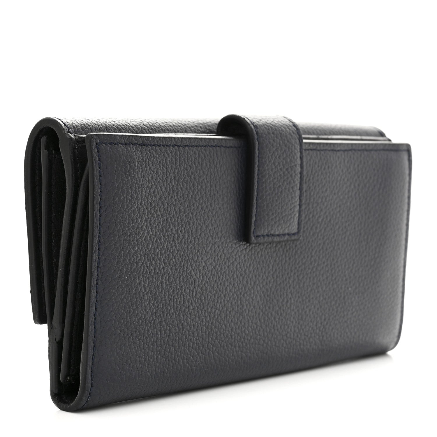 Alexander McQueen Calfskin Skull Continental Wallet Navy 3 of 8