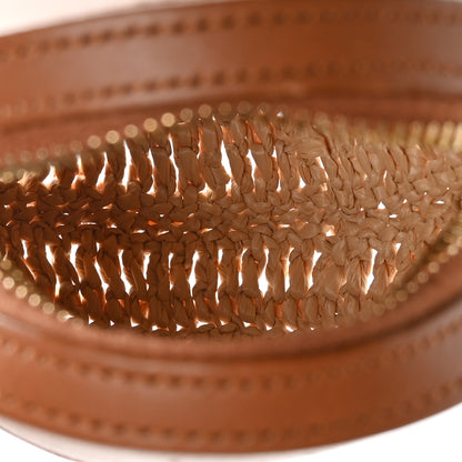 Saint Laurent Raffia Round Camera Bag Beige Naturel 5 of 9