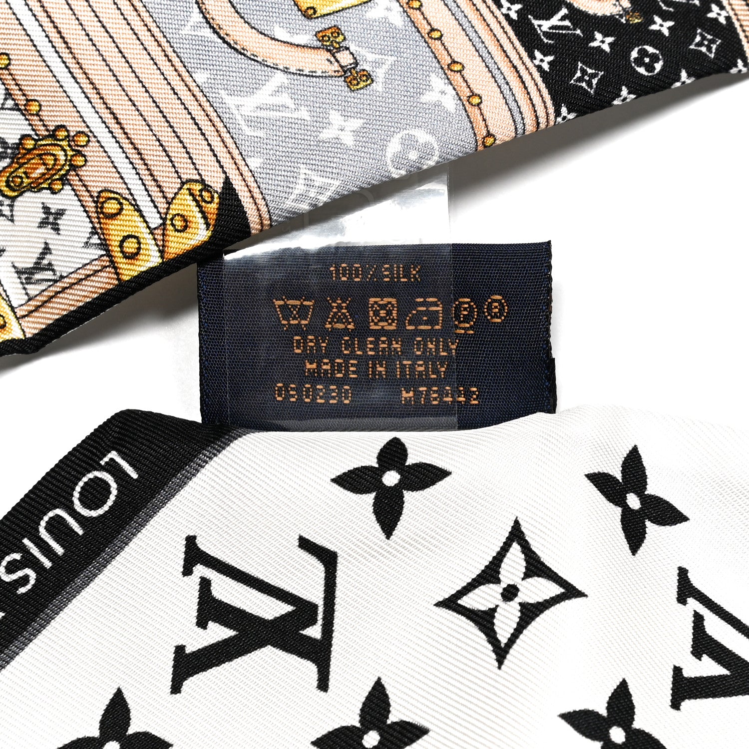 Louis Vuitton Silk Monogram Lets Go BB Bandeau Black 4 of 4