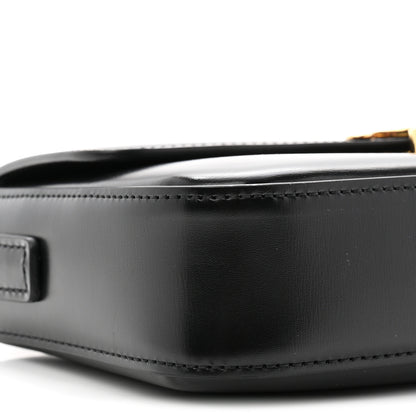 Celine Shiny Calfskin Triomphe Shoulder Bag Black 10 of 11