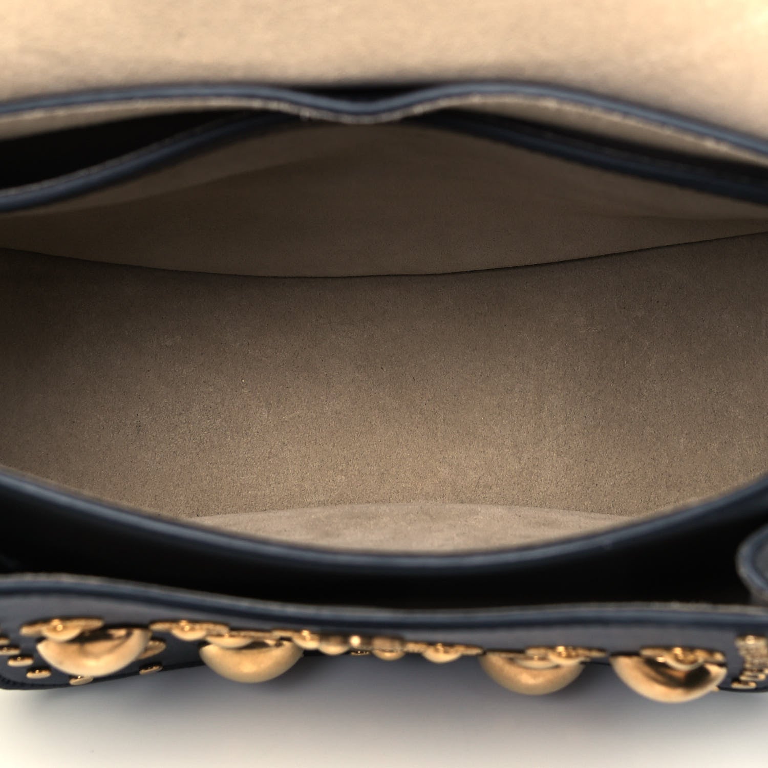 Chloe Calfskin Studded Small Hudson Shoulder Bag Black 6 of 8