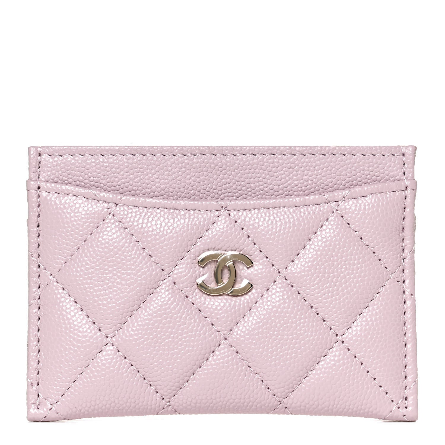 Chanel Caviar Quilted Card Holder Light Pink 1 of 10