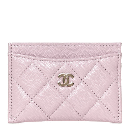 Chanel Caviar Quilted Card Holder Light Pink 1 of 10